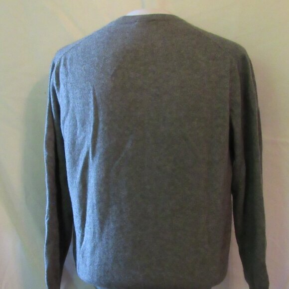 Jeremy Argyle NYC Gray 100% Cashmere Sweater V-Neck Size XL Excellent Condition - Picture 4 of 9